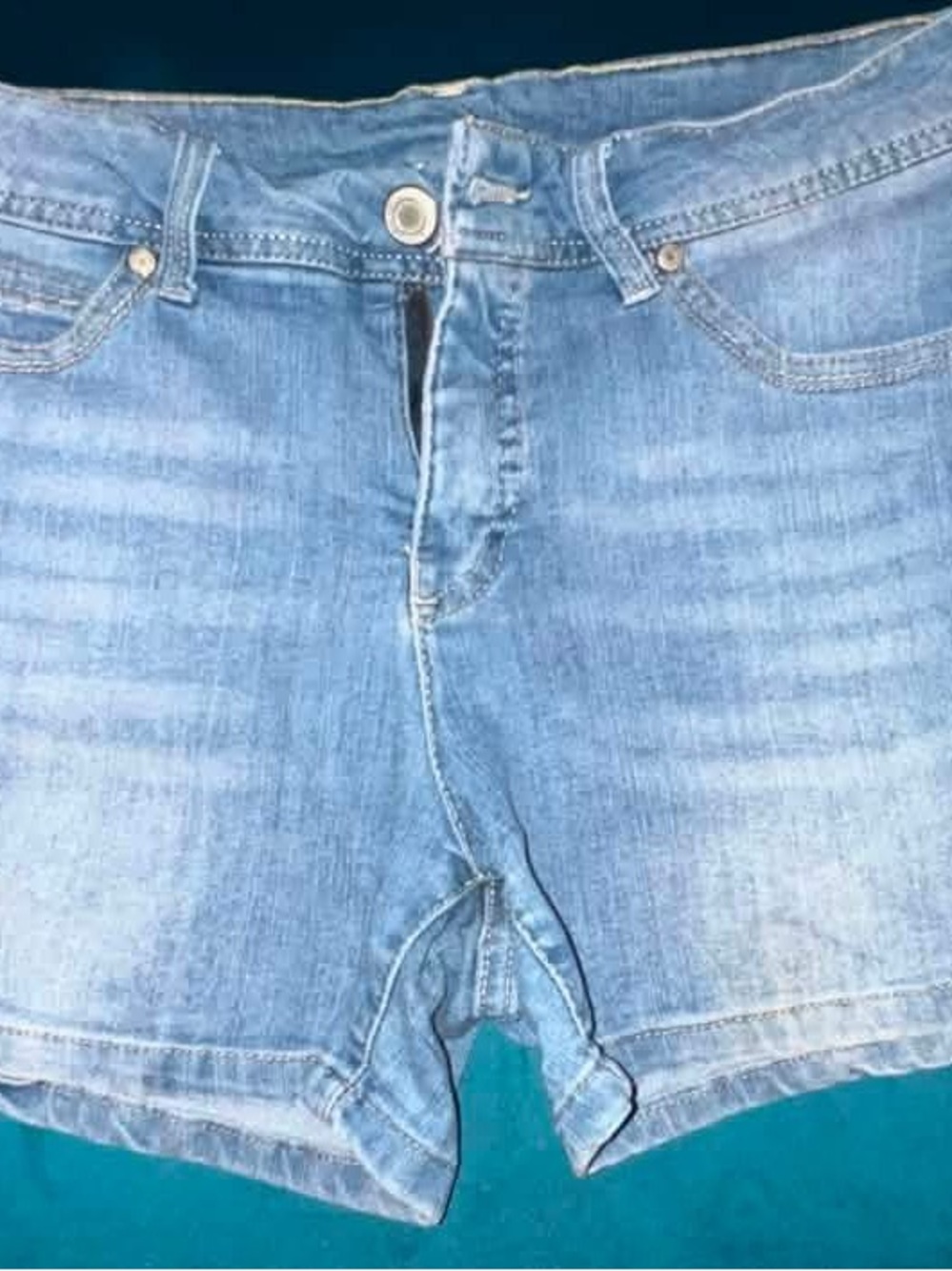Faded Glory Light Blue Denim Jean Shorts